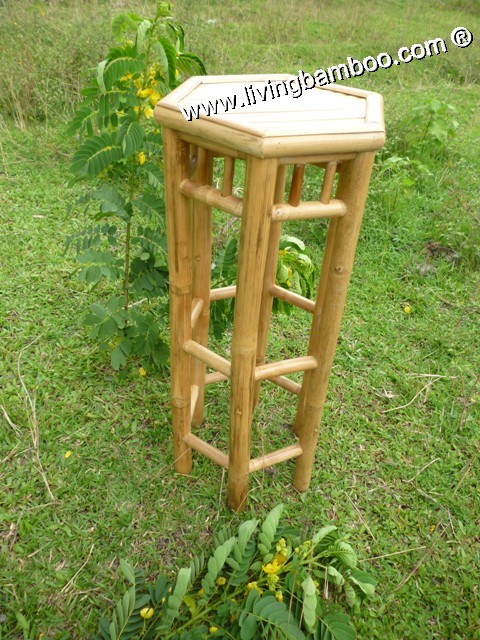 Fiji Bamboo Hexagon Stool