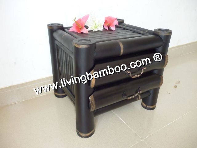BED SIDE TABLE WASHING BLACK